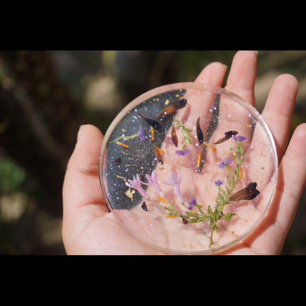 Resin Flower Coaster
